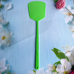 1/5Pcs Plastic Fly Swatter For Household Use Thick And Extended Handle Large Size Manual Durable Fly And Mosquito Swatter