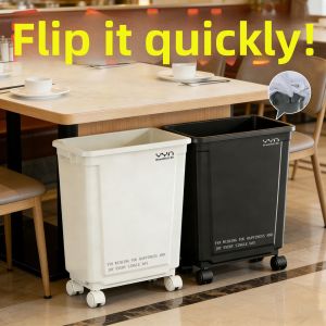 Commercial Catering Large Square Mobile Trash Bin