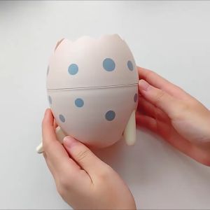 Hộp Đựng Bút Đa Năng Đựng Cọ Trang Điểm Hình Quả Trứng Khủng Long Dễ Thương Sáng Tạo