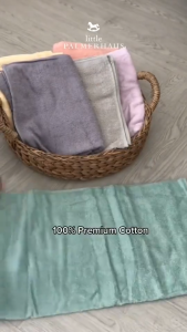 SG Seller -  Little Palmer Premium Ultra Fine Soft Cotton Towel Super Absorbent Cotton Bamboo Little Palmer Baby Children Kids Kottn Towel