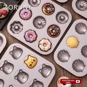 CHUANQIMINGMEI | Cartoon 12-cavity Donut Muffin Baking Mold