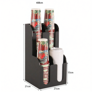 Coffee Shop Cup Holder Straw Storage Box