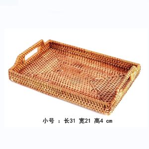 Bộ Đồ Ăn Bằng Tre Thủ Công Phong Cách Scandinavia Bát Đựng Trái Cây Baskets Đựng Bánh Mì Baskets Đựng Đồ Dùng Gia Đình