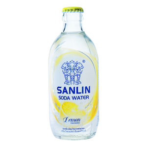 Sanlin Sugar-Free Soda Water 335ml Glass Bottle 0 Sugar 0 Cal 0 Fat Whole Box 24 Bottles Commercial Use Natural Mineral Water