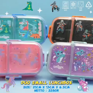 DUO SMALL LUNCHBOX SEKAT 2 + FREE SENDOK BPA FREE 1164