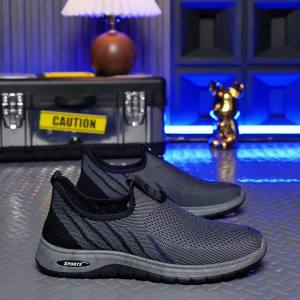 Leedoo Sepatu Slip On Pria Casual Sepatu Formal Santai Kerja Shoes Men Selop Loafer Anti Slip MR181