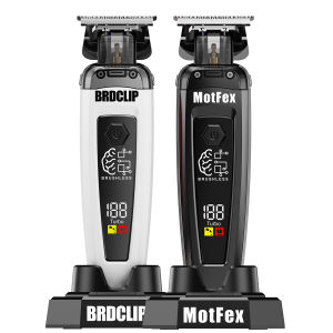 Brushless Motor 7500RPM MotFex 116 Professional BRDCLIP Hair Trimmer DLC Scalelike Blade Base Charger Mens Hair Clipper Barbers