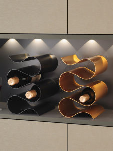 Elegant Modern Wine Rack Home Decor Living Room TV Cabinet Sideboard High-End Minimalist Trendy Decoration Metal Gold Finish