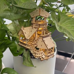 Forest Cottage DIY 3D Wooden model จิ๊กซอว์ไม้ 3 มิติ ยี่ห้อ Tiny Treehouses