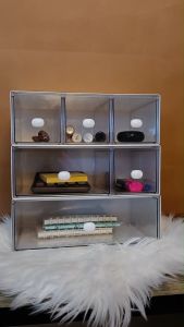 New Modern Desk Organizer Stackable Storage Rack for Office and Study - Space-Saving High-Quality ABS Plastic