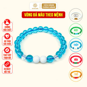 Vòng tay đá phong thủy 8li đeo tay nam nữ may mắn mệnh kim mộc thủy hỏa thổ Sơn Mộc Hương