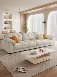 Cat-Friendly Cloudlike Plush Sofa