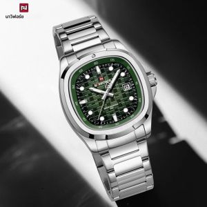 ด้านบนยี่ห้อ NAVIFORCE Mens นาฬิกาหรูหราวันที่นาฬิกาควอตซ์ Man กีฬากองทัพทหารนาฬิกาข้อมือผู้ชายนาฬิกา Reloj Hombre