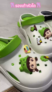🌈รองเท้าแตะ🌈 หัวโต ลายการ์ตูน น่ารัก ยางนิ่มไม่แข็ง ใส่สบาย รองเท้า แบบสวมรัดส้น พื้นนุ่ม สุดคาวาอี้ รองเท้าหัวโตน่ารักมากก🌈