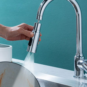 Kitchen Faucet Extender Boosting Splash Prevention 360° Rotable Faucet Three Modes Water Saver Home Extended Shower Spray Filter