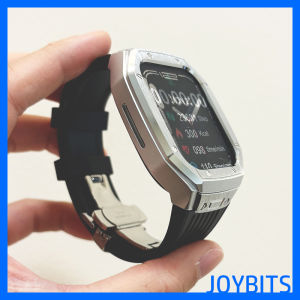 Ultra Protection Shell for iWatch  Watch with Stainless Steel Butterfly Buckle Richard Modification Suitable Silicone Band