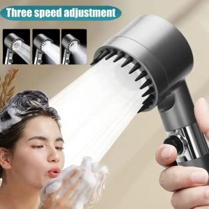 Portable Three Speed Adjustment Bathroom Supplies Head Massage  Shower Filter Showers for Bathroom Accessories Showerhead Items