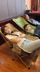 Outdoor Folding Lounge Chair 4 Gear Adjustable Angle Recliner Lightweight Fishing Chair Portable Camping Chair With Foot Support