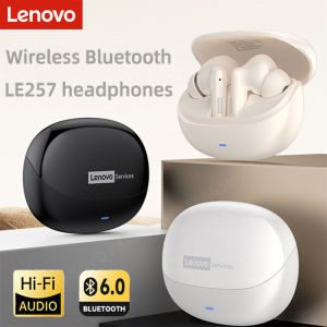 Lenovo | Lenovo LE257 TWS Wireless Bluetooth 6.0 Headphones HiFi Sound ENC Call Noise Reduction Earphone Gaming Sports Headset With Mic