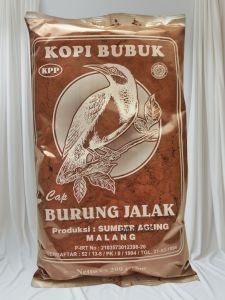 2 BUNGKUS KOPI BUBUK HITAM CAP BURUNG JALAK / KOPI JALAK 200GR ORIGINAL / KOPI KHAS MALANG / DISTRIBUTOR KOPI BUBUK