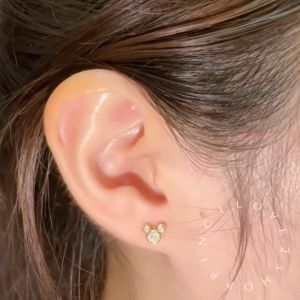 1pcs R02 Stainless steel Korea helix Mini Ultra Small Ear Bone men women 耳骨钉