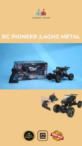 ( 4WD + BISA MABAR + BODY ALLOY ) - JW Mainan Mobil Remot Climbing Offroad Adventure RC Pioneer Bisa Nyala Lampu Bat Cas