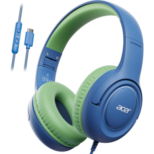 Acer | Acer Kids Headphones Wired for School 85/94dB Volume Limiter Foldable Stereo Sound Headset for Kids Learning Tablet IPad PC