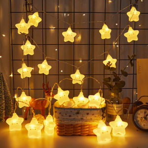 Colorful String Lights Clouds Stars Room Decorative Lighting Bedroom Bedside Hanging Lamp Childrens Tent Decoration String
