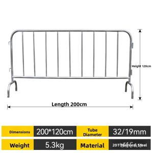 XINWANHUANG | Crowd Management Heavy-duty Stainless Steel Barrier Customizable