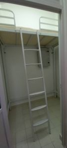 Loft bed customize for helper room/unity/bomb shelter/store room