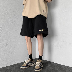 American Style Mens Summer Shorts Straight Leg Sporty Casual Trendy Loose Fit Five Inch Pants Breathable Comfortable