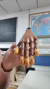 Alat Latihan Kuku Tangan Palsu Bahan Silikon ABS Latihan Nail Art Reusable Manekin Nail Art Adjustable