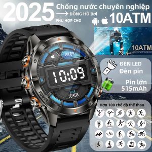 Đồng Hồ Thông Minh Quân Sự Chắc Chắn Huawei Dành Cho Nam Màn Hình AMOLED HD Pin 515mAh Chống Nước Gọi Bluetooth Theo Dõi Nhịp Tim