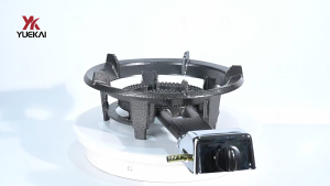 Heavy Duty Burner Gas stove 1 Burner Automatic Ignition Cast Iron Gas Stove Fast Cooking Desktop Single Burner Stove