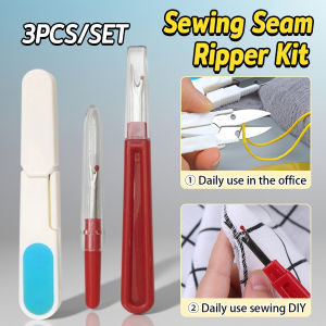 LoviRa 3Pcs/set Sewing Seam Ripper Kit Sewing Craft Stitch Thread Unpicker &Seam Ripper&Thread Scissor