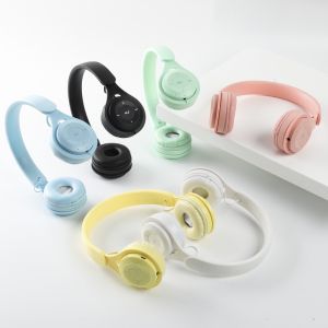 หูฟัง Macaron 3C หูฟังบลูทูธ หูฟังครอบหู หูฟังออกกำลังกาย ไร้สาย หูฟัง Bluetooth Headphone Stereo สำหรับเพื่อนสนุก คุณรู้ได้เมื่อเปลี่ยนส่งโทรศัพท์ได้หรือไม่ หูฟัง Bluetooth ของ Explosive