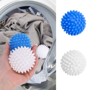 ลูกบอลซักผ้าใช้ในบ้านกำจัดการปนเปื้อนใช้ซ้ำได้ เครื่องซักผ้านุ่ม เสริมสร้างกลมให้แห้ง
