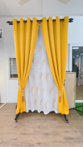 MR CURTAIN Eden Sheer Langsir Lace Bersulam Bunga Siap Jahit Cangkuk & Ring / Ready Made Day Curtain Hook Ring
