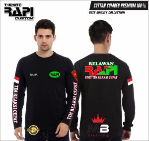 Baju Kaos TRC Rapi Radio Kaos Relawan Rapi Kaos Lengan Panjang Kaos Distro Kaos Oblong Komunitas