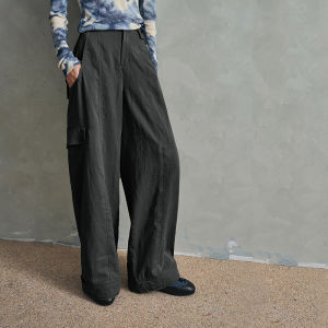 Loose Fit Slimming Wide Leg Pants