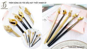 Trâm Cài Tóc HAHANCO [HH601-37] Nút Thắt Bằng Sừng Tôn Lên Vẻ Đẹp Thanh Lịch Trang Nhã Cho Phái Đẹp