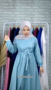 Dres Polos Warna BATTA/Teracota. Gamis Dewasa Toyobo