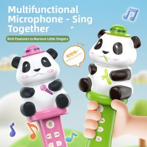 Zcube | Karaoke Bluetooth Wireless Microphone Panda Shape for Kids
