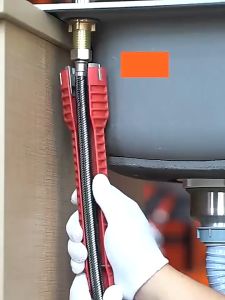 Kunci Pas Faucet And Sink 8IN1 Installer Pembuka Selang Socket Kran Wastafel Soket Pipe Air Pembuka Pipa