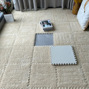 Thảm Trải Sàn Phòng Ngủ Thảm Cạnh Giường Thảm Trải Toàn Bộ Thảm Lót Sàn Xốp Ghép Lông Nhung Dày Dặn Thảm Trải Toàn Bộ Diện Tích Lớn Phòng Khách Ban Công