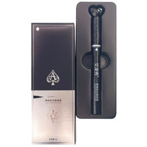 Waterproof Eyeliner Pen Fine Tip Quick Dry Soft Newbie Friendly Long Lasting Black Eye Makeup Tool for Eye Decoration