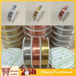 1 Roll 0.2mm Alloy Silver Gold and Bronze Copper Wire for Bracelet Necklace DIY Craft for DIY