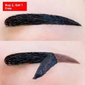 NoVO Korean Style Semi-Permanent Tearable Eyebrow Gloss Waterproof Sweatproof Long-lasting Eyebrow Pencil with Brow Drawing Tool