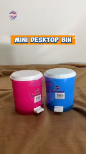 MAXONIC MINI DUSTBIN | TRASH BIN WITH LID PEDAL | TONG SAMPAH MINI MEJA PEJABAT | DESKTOP DUSTBIN | OFFICE TABLE DUSTBIN