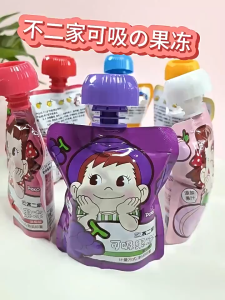 Buerjia Suck Jelly Pouch Juice 不二家吸吸果冻可吸果肉 果冻零食